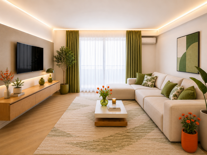 Pipera Cortina North, rond OMV, de inchiriat apartament 3 camere.