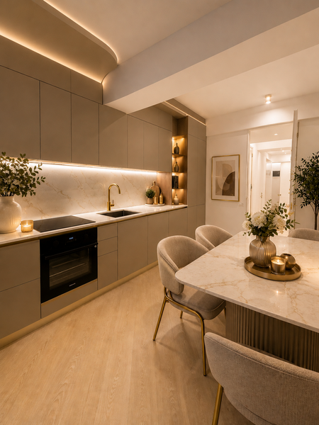 Pipera Cortina North, rond OMV, de inchiriat apartament 3 camere.